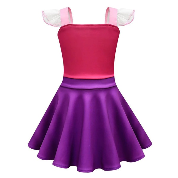 Girls Hocus Pocus 2 Cosplay Winifred Klänning Kappväska Outfits red 110cm purple 130cm