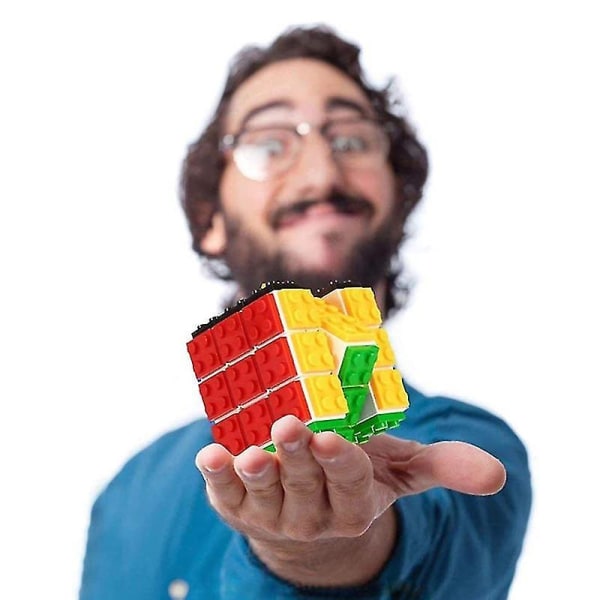 Byggklossar Cube Puzzle Dekompression Fidget Toy Magic Cube Intelligens Monterat Pussel Educat