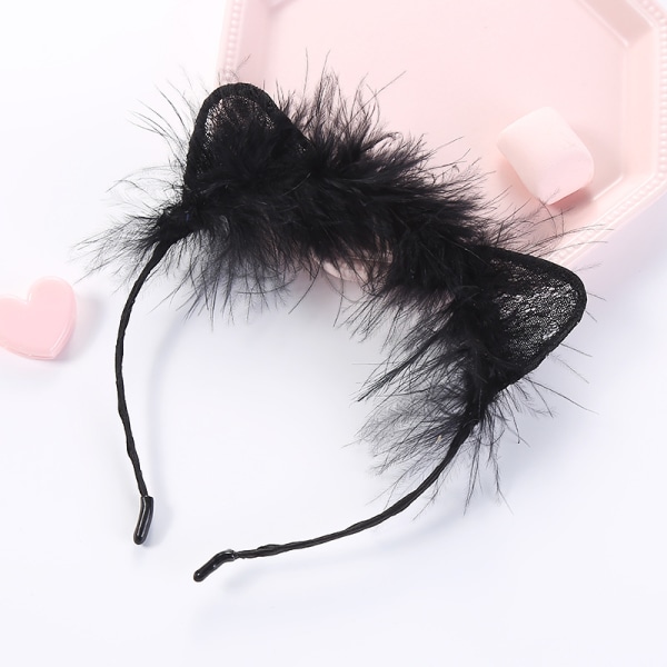 Sweet Lace Cat Ears Masquerade Party Cosplay Fashion Pannband shape3 shape4