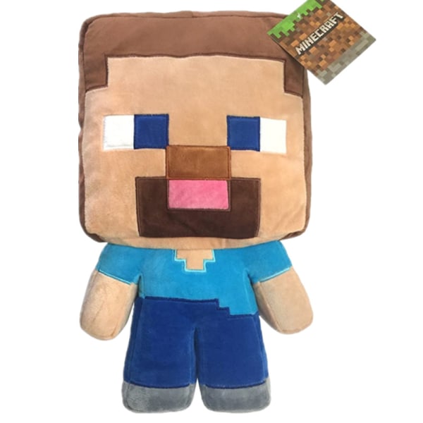 Minecraft plysch docka leksak söt och söt sällskapsdocka sitting little steve 25cm