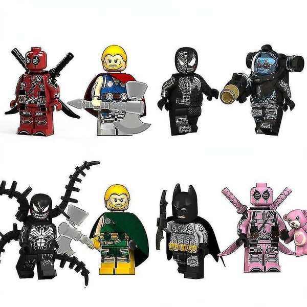 Marvel Hero Series Miniatyrleksaker för byggstenar för barn