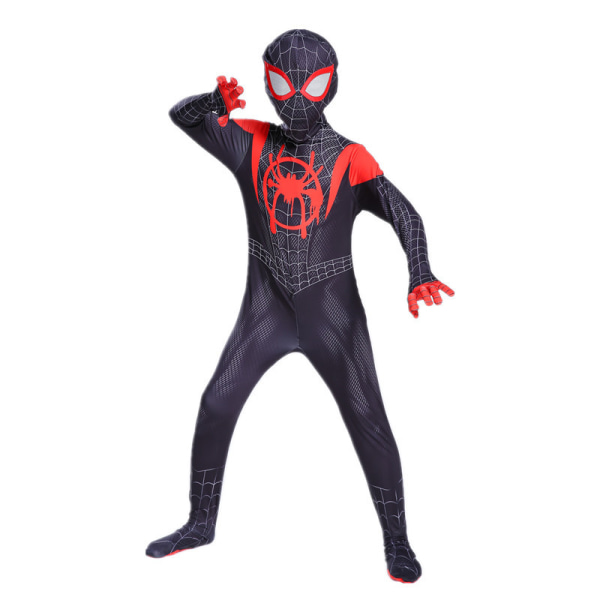 Barn Pojkar Halloween Spider-Man Cosplay Party Kostym Jumpsuits J 120cm B 100cm