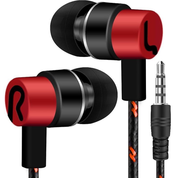 Universal 3,5 mm Sports In-Ear stereohörlurar hörlurar med mikrofon