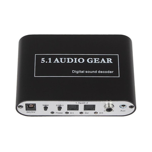 Digital Audio Decoder 5.1 Audio Gear DTS/AC-3/6CH Audio Converter LPCM Till 5.1 Analog Output 2.1