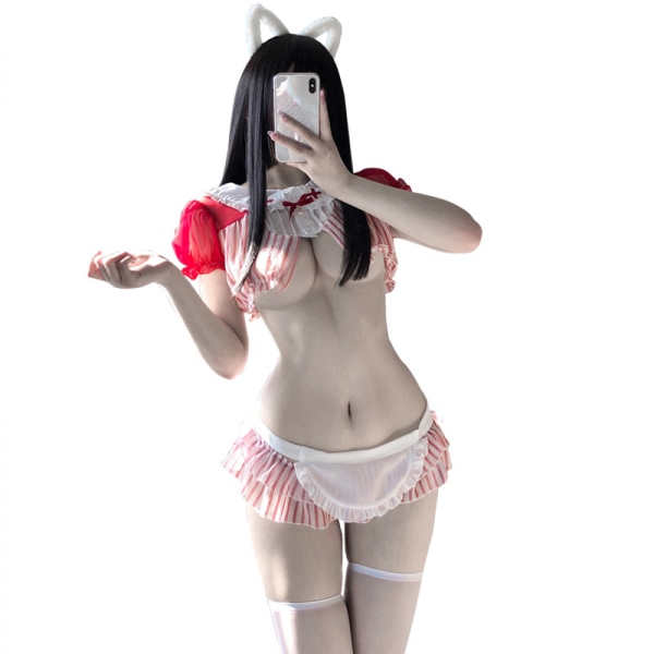 Japanska underkläder Anime Söt kanin outfit Cosplay kostym Babydoll