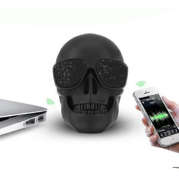 Högtalare Skull head trådlöst bluetooth högtalarkort U disk h subwoofer högtalare S