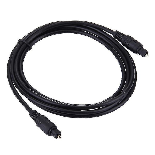 Digital Audio Optisk Fiber Toslink-kabel, kabellängd: 2m, OD: 4,0 mm (guldpläterad)