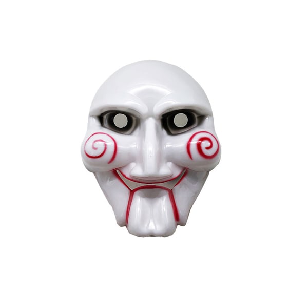 Jigsaw Mask Cosplay kostym rekvisita för Halloween påskfest