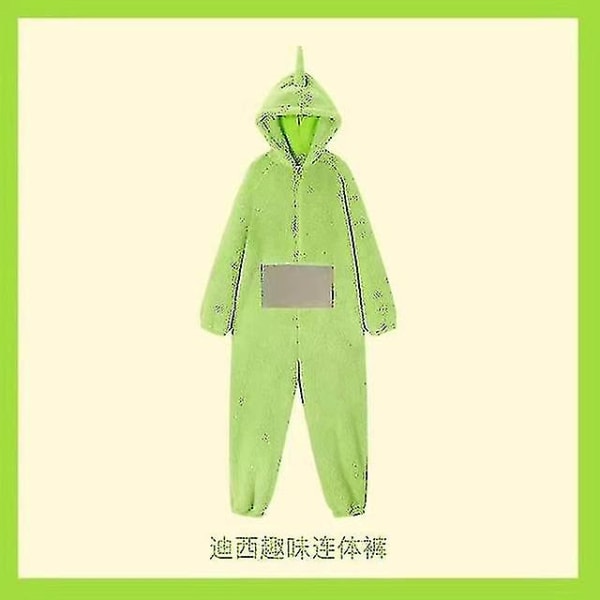 Unisex Teletubbies Kostymer Disi Onesies Lala Cosplay Pyjamas Vuxen Pyjamas Djur Sovkläder Jumpsuit purple M Green M