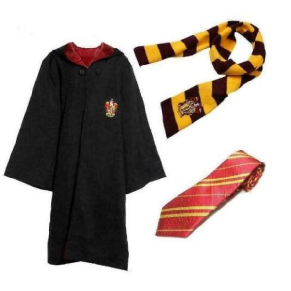 Harry Potter Cosplay Kostym Unisex Robe-mantel Yellow S Red XL