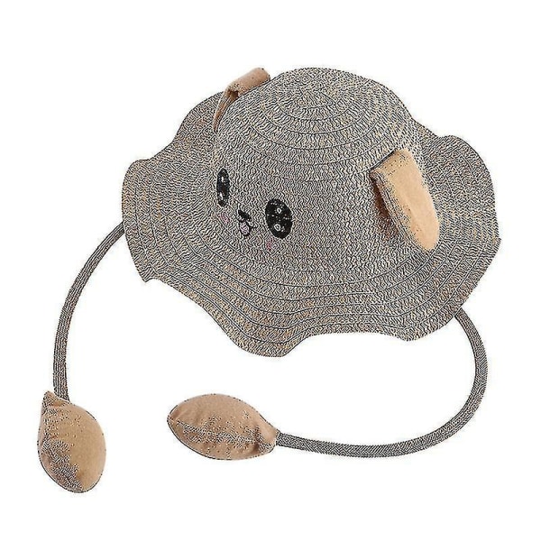 Kids Bunny Summer Hat med rörliga öron