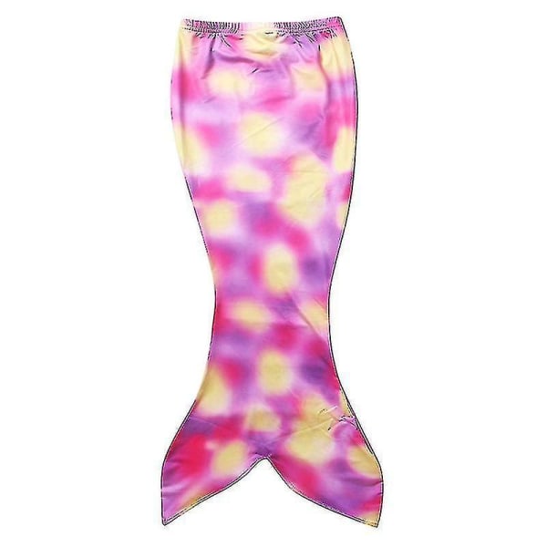 Kids Girl Mermaid Tail Bikini Set Beachwear Simning Badkläder Baddräkt Purple Yellow