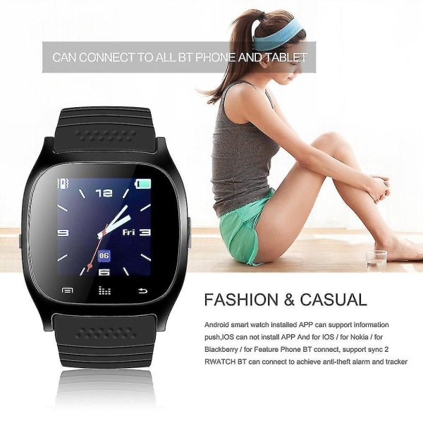 M26 Bluetooth Smart Armbandsur Watch Phone Mate för Ios för Android Phone Mate