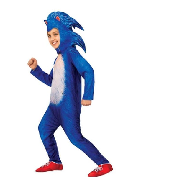 Kid Boys Sonic The Hedgehog Cosuit Jumpsuit Cosplay Performance A M 110-125cm B L 125-140cm