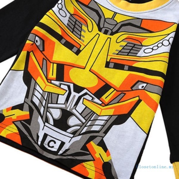 Barn Pojkar Tshirt Byxor Hero Printed Cosplay 2st Set W Captain 1 130 Transformers2 110