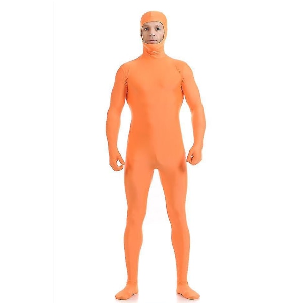 Ny Zentai-dräkt för full kropp för vuxna för män Second Skin Tight Kostym Spandex Nylon Body Colour  10