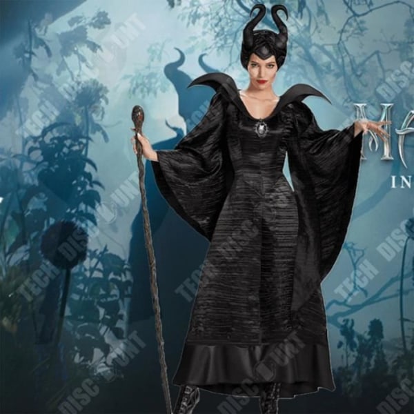 TD® Halloween dekoration elak svart häxa halloween häxa kostym bar fest kostym cosplay show kostym storlek XL