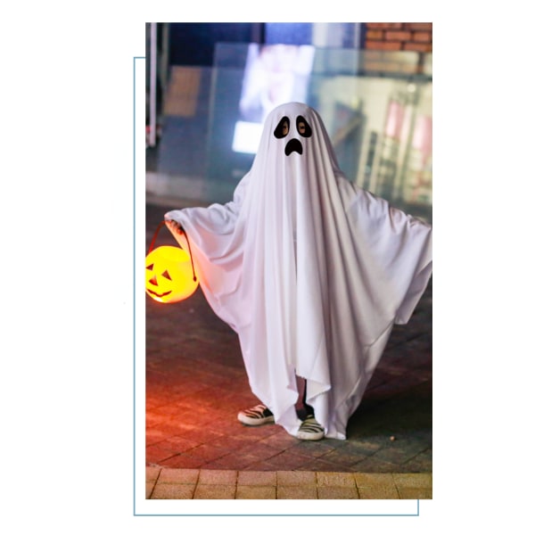 Halloween Cosplay kostym spökmantel för barn 94cm 146cm