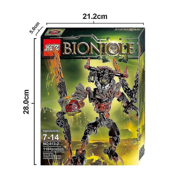 Bionicle Lava Beast Actionfigurer Byggsten Robotleksaker för barn Pojke Presentkompatibel 71313 118p