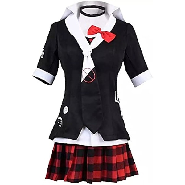 Anime Junko Enoshima Cosplay Kostym Polyester Uniform Costume Kostym S 3XL