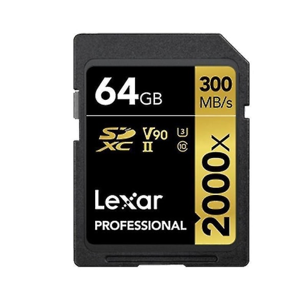 Lexar SD-2000x höghastighets SD-kort SLR-kamera minneskort, kapacitet: 64GB