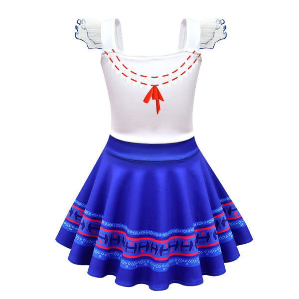 Kids Encanto Luisa Dress Cosplay Costume Girls Princess Dress 5-6Years 4-5Years