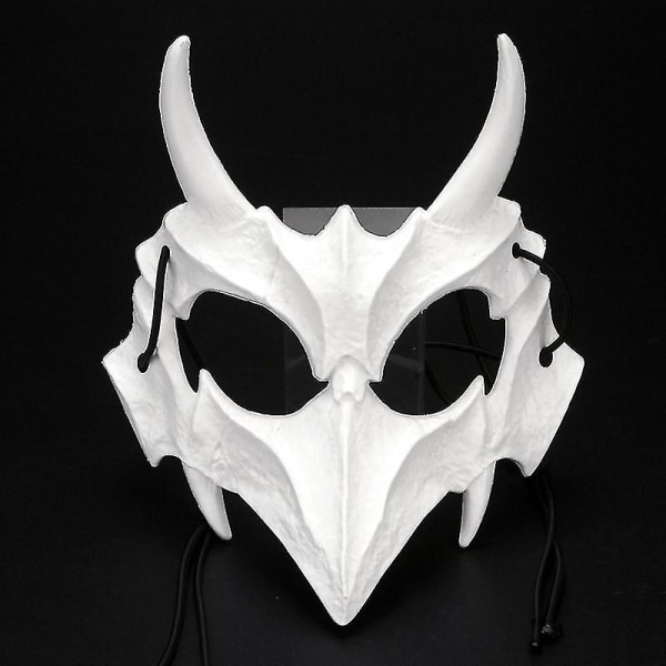 Halloween Carnival Party Mask Anime Dragon God Skeleton Halv Face Masks Bone Skalle Djur Mask Cosp