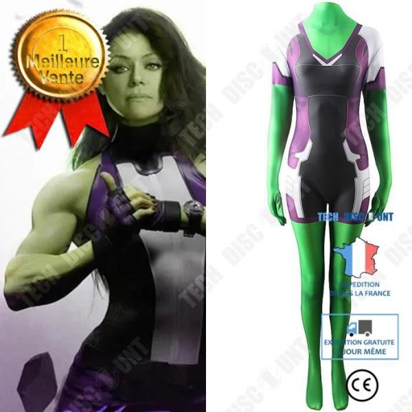 TD® Halloween dekorationsfilm Giantess Hulk Marvel Hulk She-Hulk Costume cosplay anime kostym storlek L