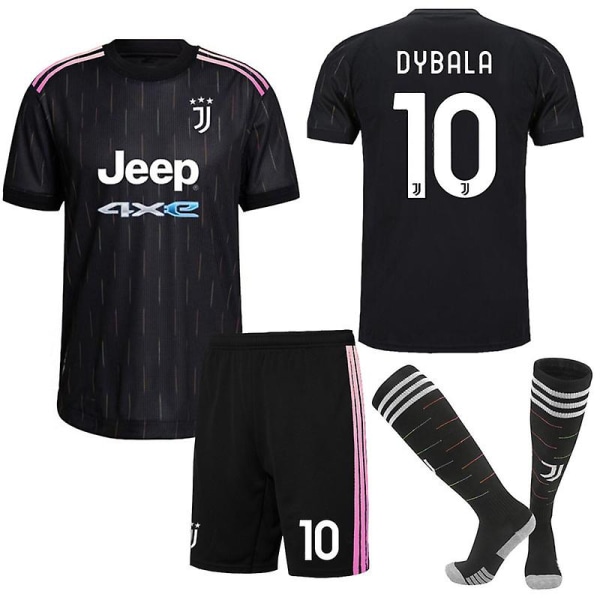 21/22 Kid Fotbollströja Fotbollströja New Juventus Borträning VLAHOVIC NO.7 DYBALA NO.10 18 (100-110)