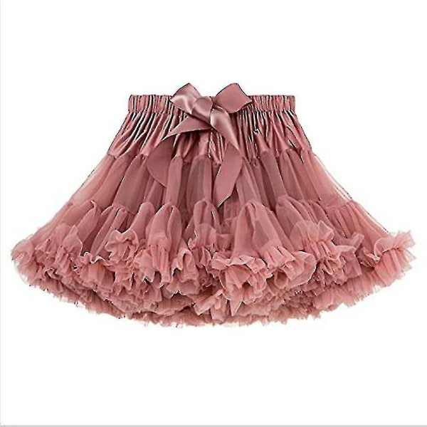 Tutu Petti kjol för festklänning Dansklänning, perfekt för balett, fluffig prinsesskjol rose