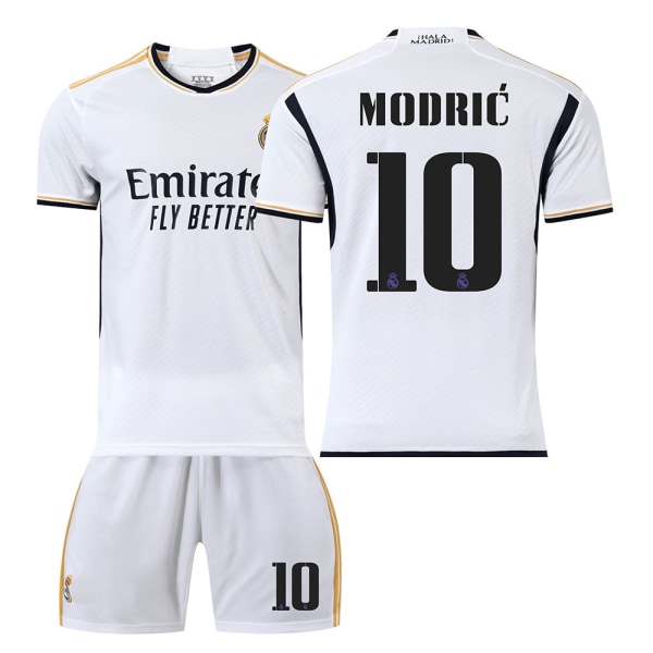 23 Real Madrid hemmafotbollströja NR 10 Modric-tröja #S