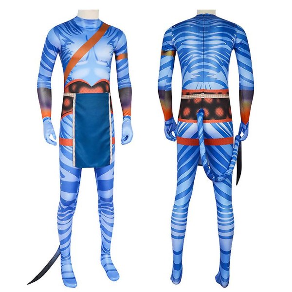 Avatar 2 Way of the Water Cosplay Costume Jumpsuit Combat Model General Women 140cm The Fighting Man 120cm