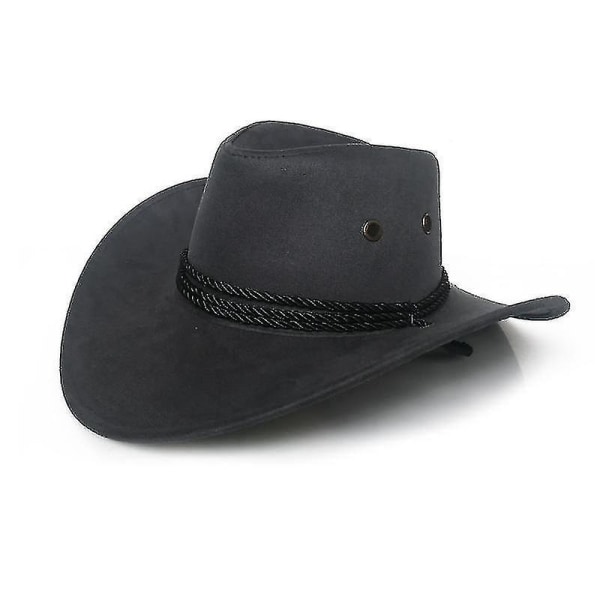 Cool västerländsk Cowboy Cap, Reseprestanda Damhattar（Grå）