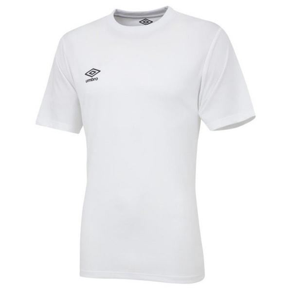 Umbro Mens Club kortärmad tröja L Carbon/Vit Carbon White S