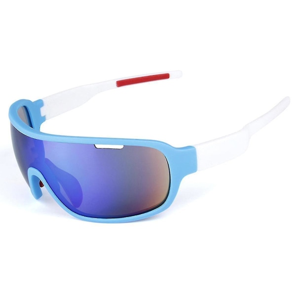 Polariserade sportsolglasögon för män och kvinnor Cykling Löpning Golf Fiske Solglasögon (15x4,7cm)(Blå