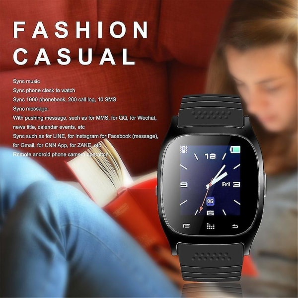 M26 Bluetooth Smart Armbandsur Watch Phone Mate för Ios för Android Phone Mate