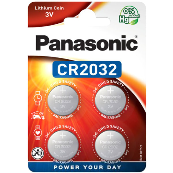 CR2032 4-P Panasonic Litium 3V