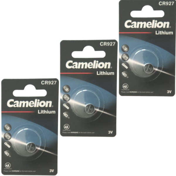 CR927 3-Pack Camelion Litium 3V Batteri