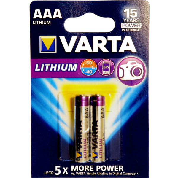 AAA Litium 2--Pack VARTA 1,5V