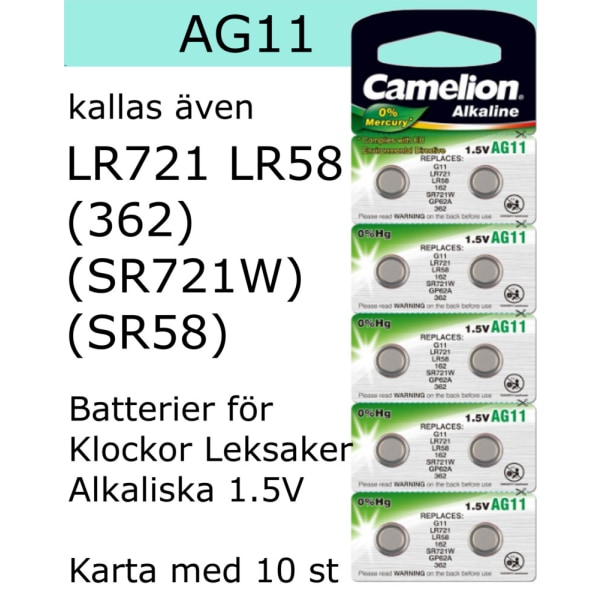 AG11 10-Pack Alk.1,5V Camelion