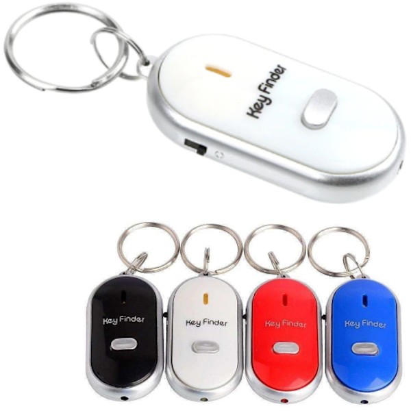 Nyckelfinnare VIT white Keyfinder Nyckelhittare Vissla vit