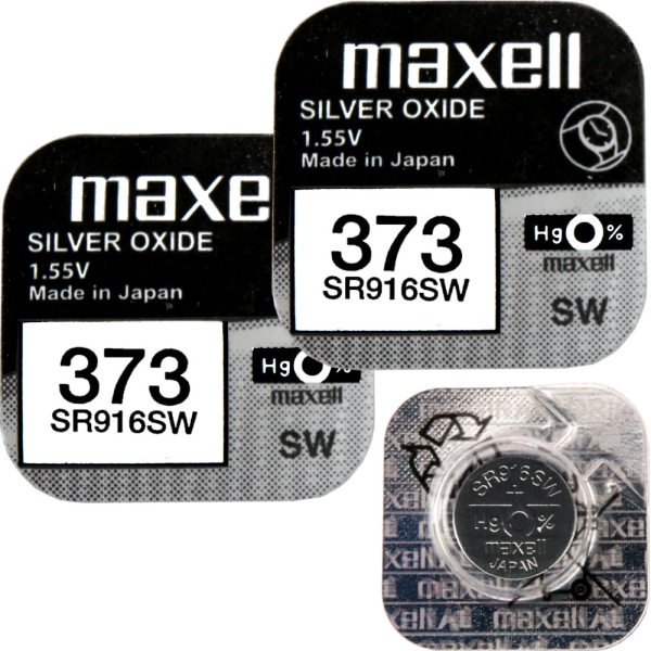 373 2-Pack SR916SW MAXELL Klockbatteri Silveroxid 1.55V