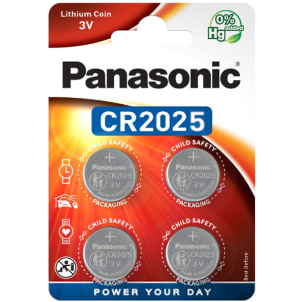 CR2025 4-P Panasonic Litium 3V
