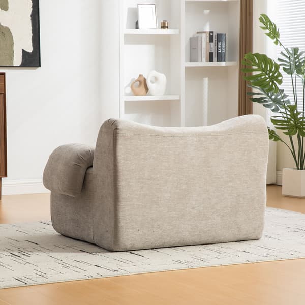 HOMAIRE modulsoffa i chenille med högelastiskt skum, grå Grå 120 x 92.5 x 73.5 cm