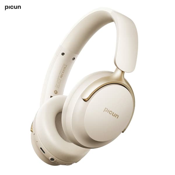 Picun NC60 Pro Dagsljusvit Headset Bluetooth-hörlurar beige