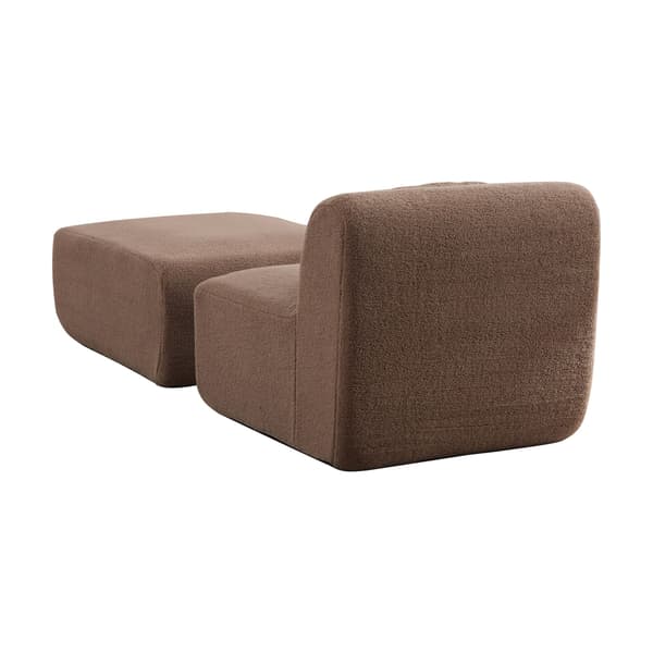 HOMAIRE D3095CD-Camel Chenille-soffa i kamelfärg Camel 79 x 177 x 71 cm