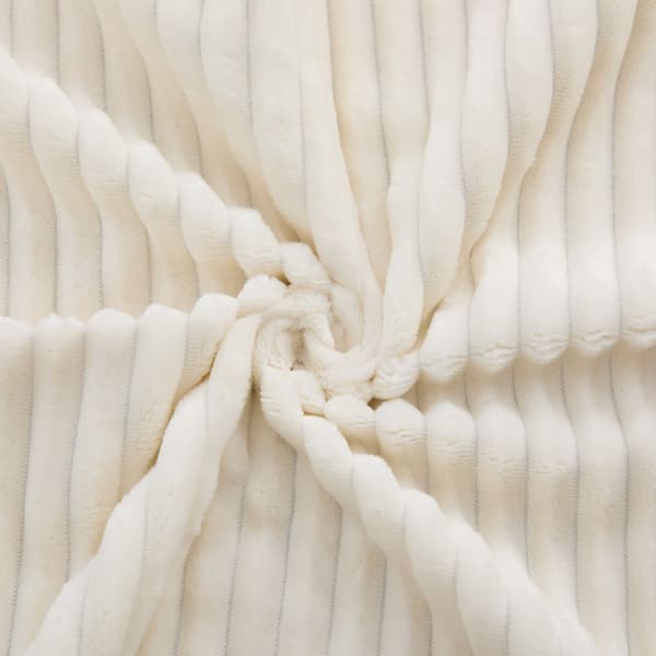 HOMAIRE modulsoffa i chenille med 30D högelastiskt skum, elfenben Ivory