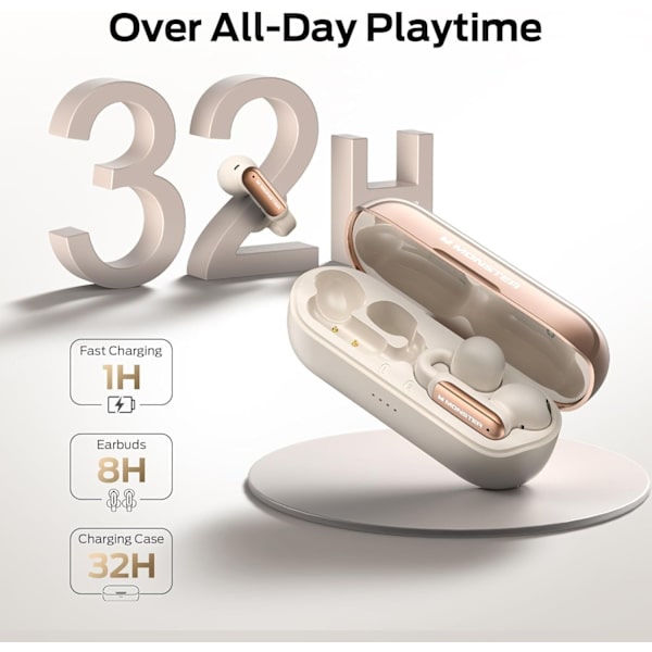 Monster Open AC601 Bluetooth-headset vit vit