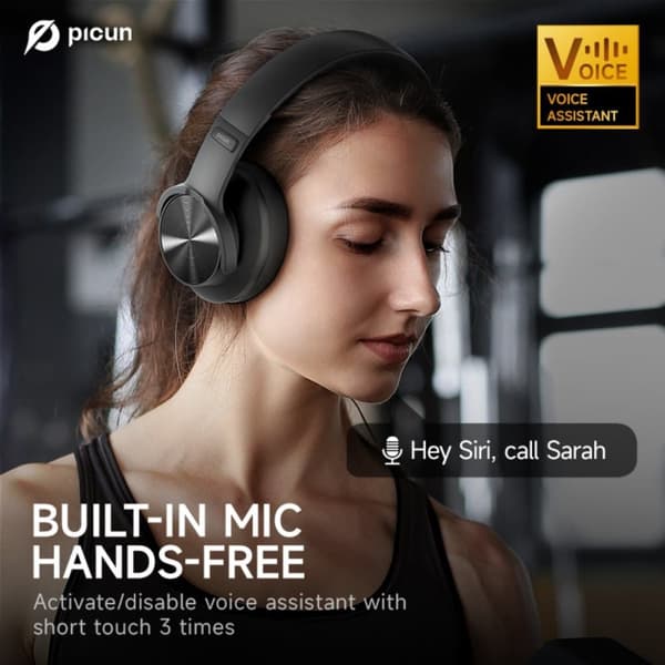 Picun B8 Lila headset Bluetooth-hörlurar lila