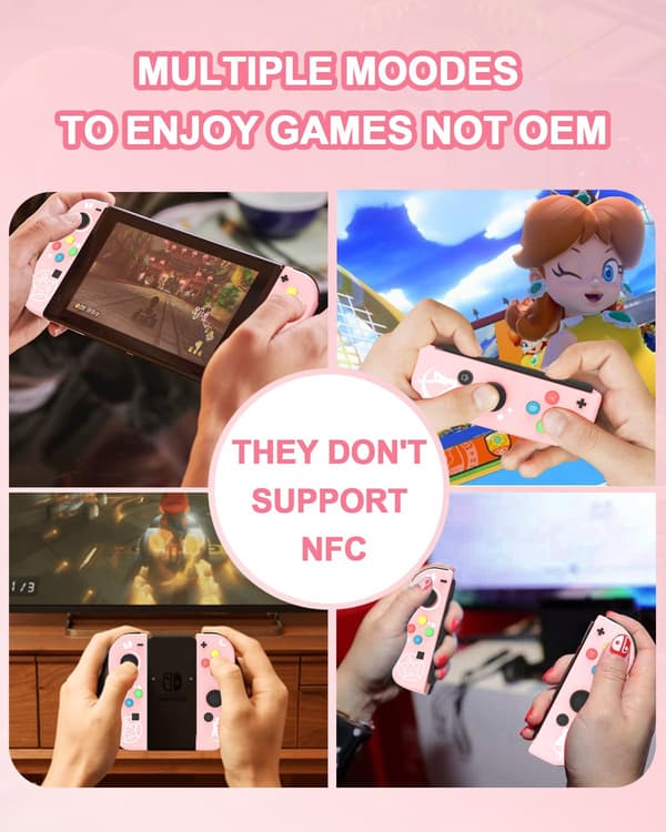 Handkontroll kompatibel med Nintendo Switch Sailor Moon rosa